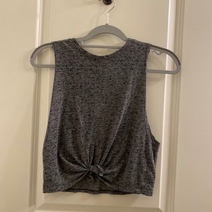 Grey Knotted Tank